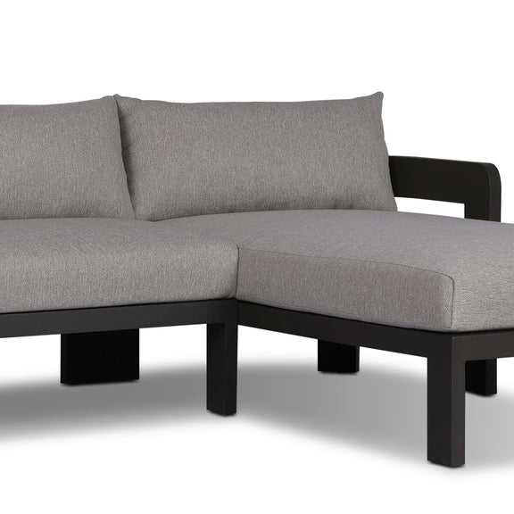 Jackson Outdoor Metal 2-Piece Sectional - Concha Fog