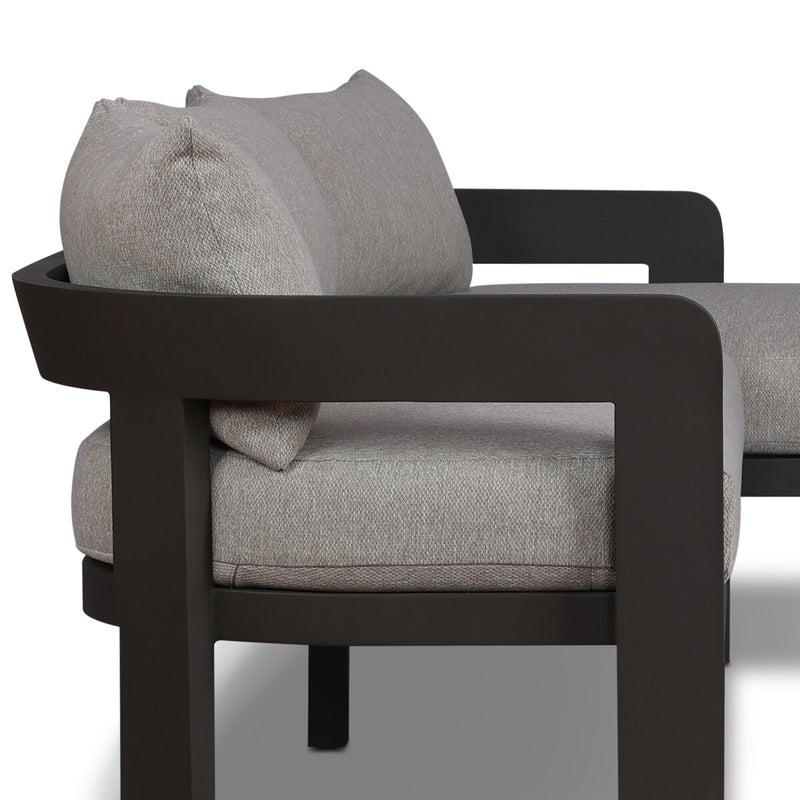 Jackson Outdoor Metal 2-Piece Sectional - Concha Fog