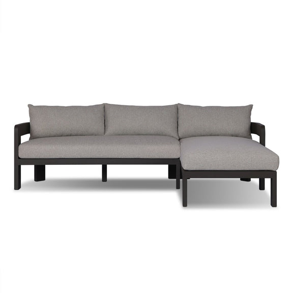 Jackson Outdoor Metal 2-Piece Sectional - Concha Fog