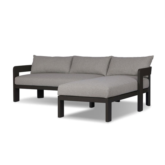 Jackson Outdoor Metal 2-Piece Sectional - Concha Fog