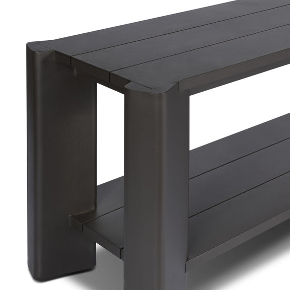 Soho Outdoor Metal Console Table - Bronze