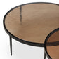 Yoko Nesting Tables - Set Of 3 - Smoked Brown Cast Glass