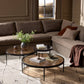 Yoko Nesting Tables - Set Of 3 - Smoked Brown Cast Glass