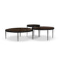 Yoko Nesting Tables - Set Of 3 - Smoked Brown Cast Glass