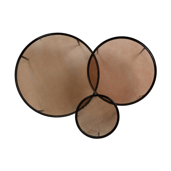 Yoko Nesting Tables - Set Of 3 - Smoked Brown Cast Glass