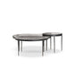 Yoko Nesting Tables - Set Of 3 - Clear Cast Glass