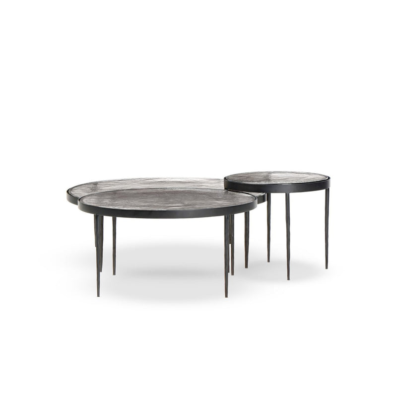 Yoko Nesting Tables - Set Of 3 - Clear Cast Glass
