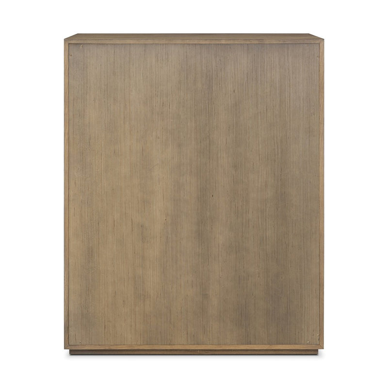 Leo 5-Drawer Dresser - Rustic Grey
