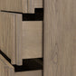 Leo 5-Drawer Dresser - Rustic Grey