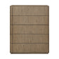 Leo 5-Drawer Dresser - Rustic Grey