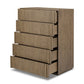 Leo 5-Drawer Dresser - Rustic Grey