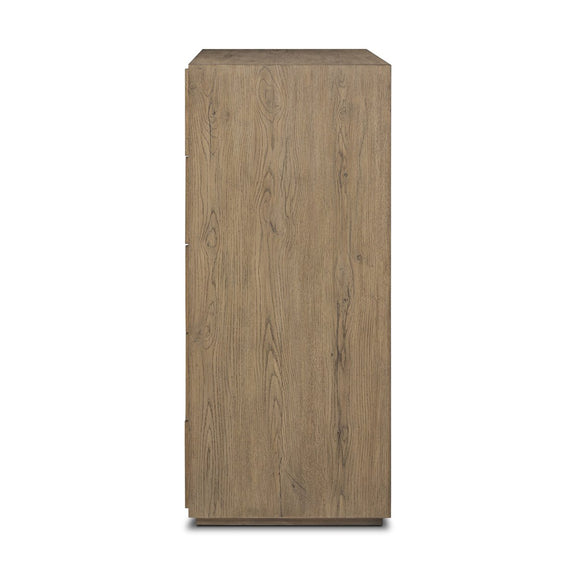 Leo 5-Drawer Dresser - Rustic Grey