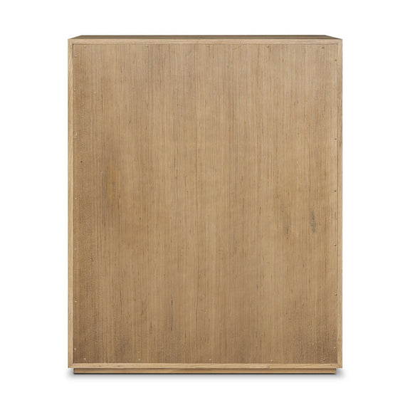 Leo 5-Drawer Dresser - Rustic Light Natural Oak