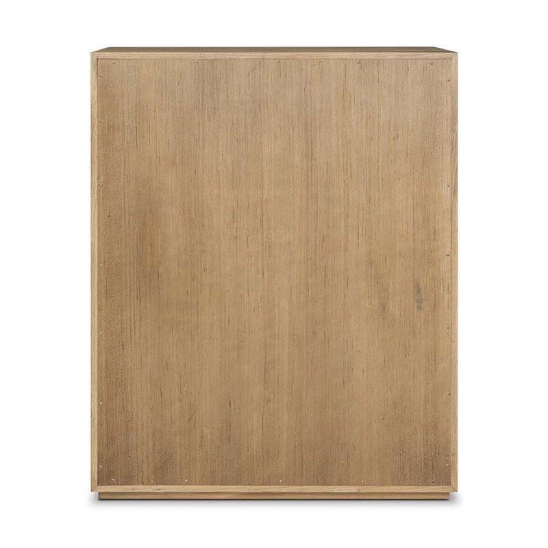 Leo 5-Drawer Dresser - Rustic Light Natural Oak