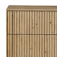 Leo 5-Drawer Dresser - Rustic Light Natural Oak