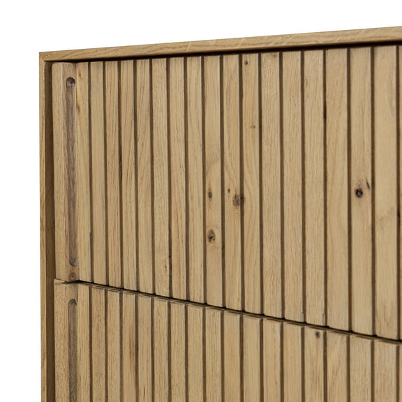 Leo 5-Drawer Dresser - Rustic Light Natural Oak