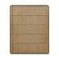 Leo 5-Drawer Dresser - Rustic Light Natural Oak