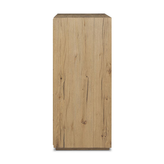 Leo 5-Drawer Dresser - Rustic Light Natural Oak