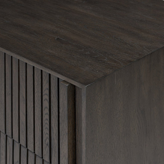 Leo 5-Drawer Dresser - Smoked Black