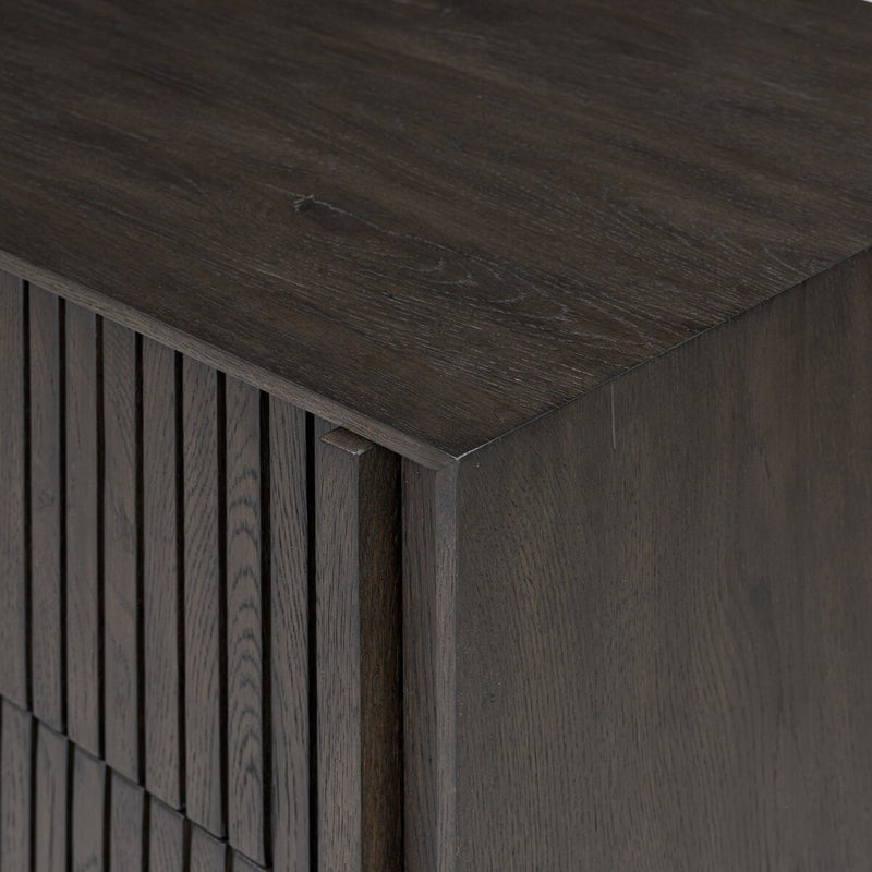 Leo 5-Drawer Dresser - Smoked Black