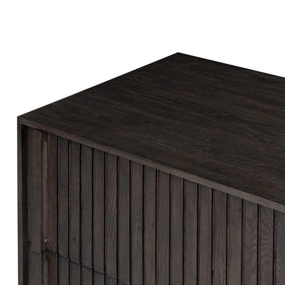 Leo 5-Drawer Dresser - Smoked Black