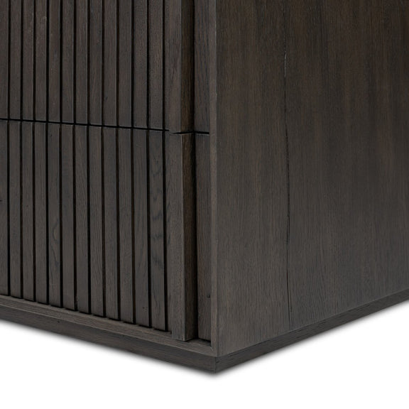 Leo 5-Drawer Dresser - Smoked Black