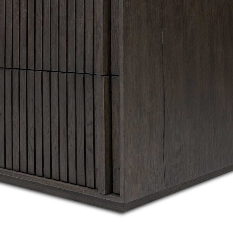 Leo 5-Drawer Dresser - Smoked Black