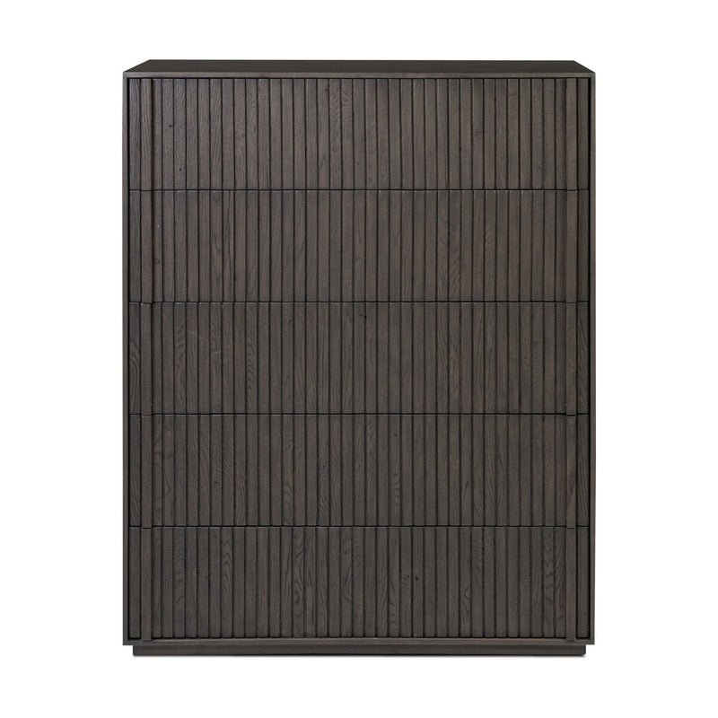 Leo 5-Drawer Dresser - Smoked Black
