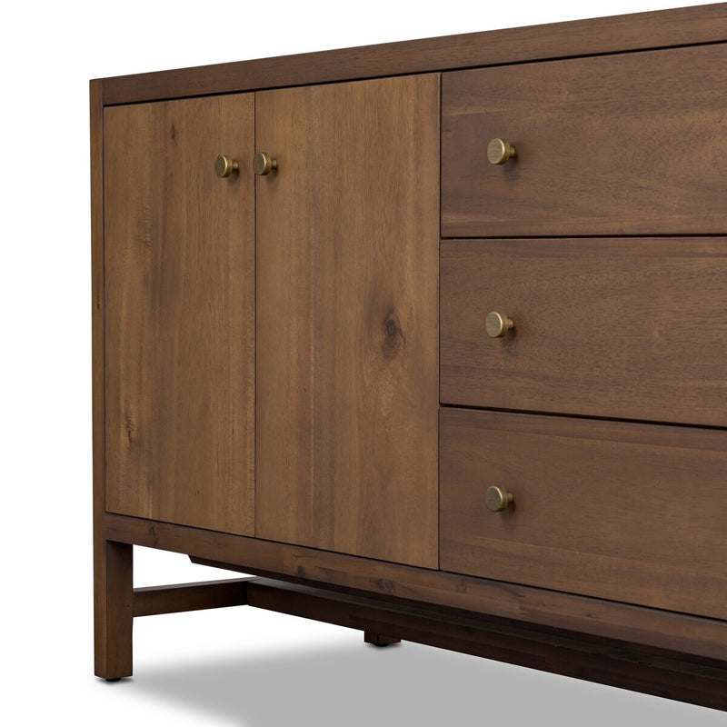 Sullivan Media Console - Saddle Tan Veneer