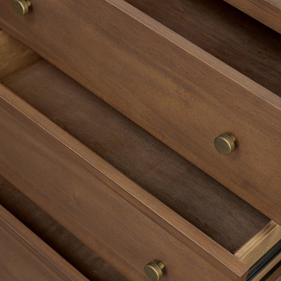 Sullivan Media Console - Saddle Tan Veneer