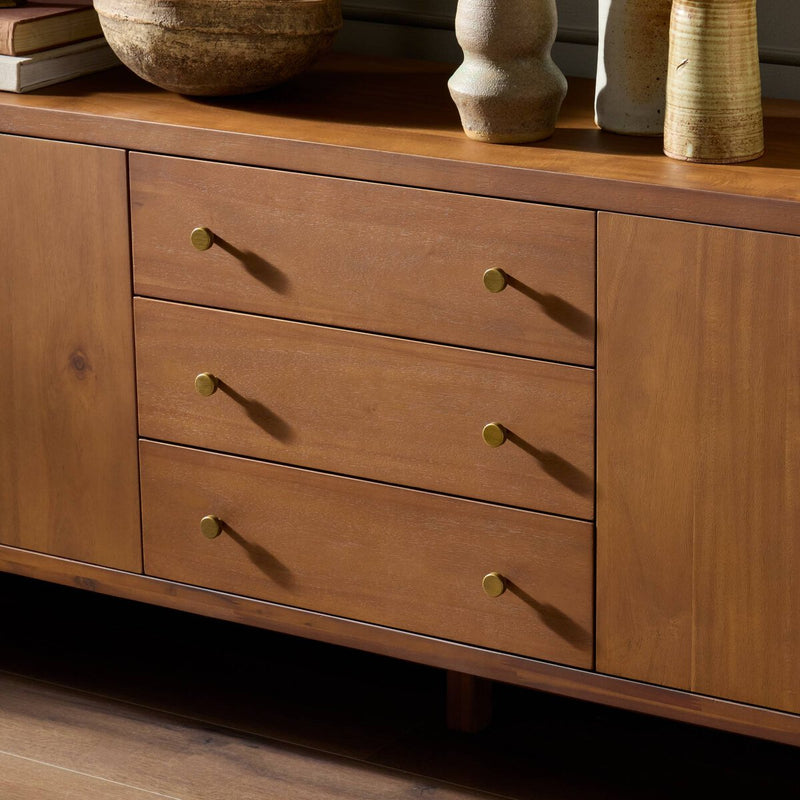 Sullivan Media Console - Saddle Tan Veneer