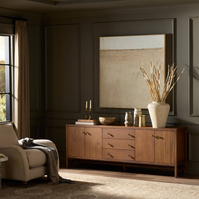 Sullivan Media Console - Saddle Tan Veneer