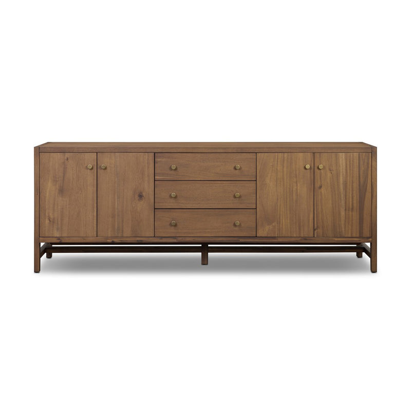 Sullivan Media Console - Saddle Tan Veneer