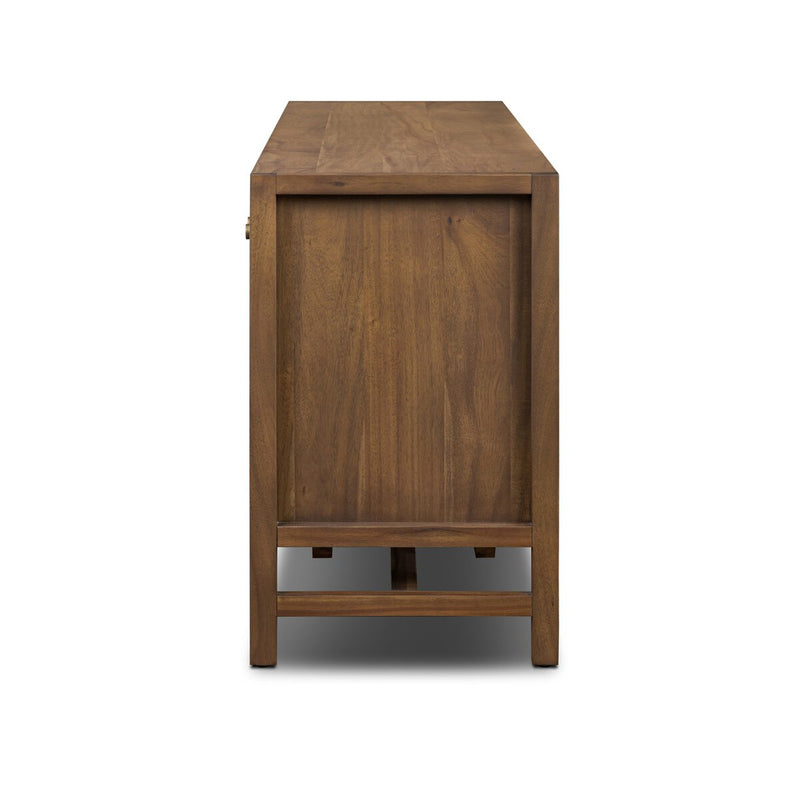 Sullivan Media Console - Saddle Tan Veneer