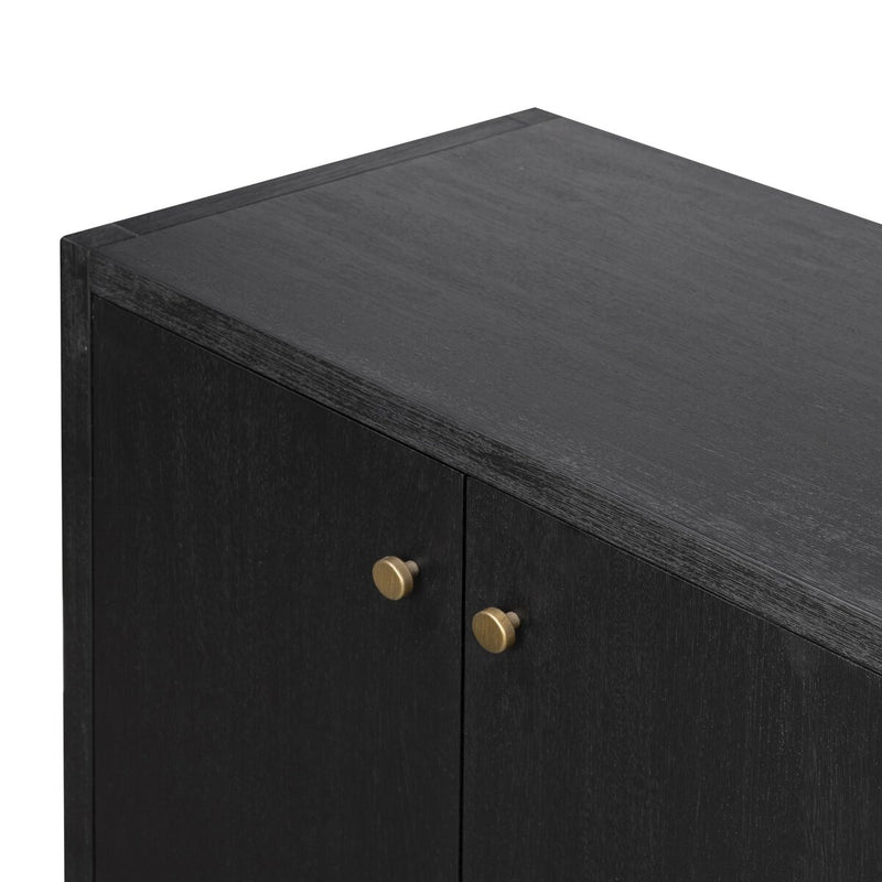 Sullivan Media Console - Black Acacia Veneer
