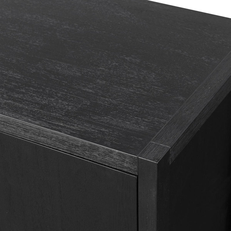 Sullivan Media Console - Black Acacia Veneer