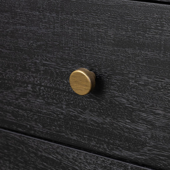 Sullivan Media Console - Black Acacia Veneer