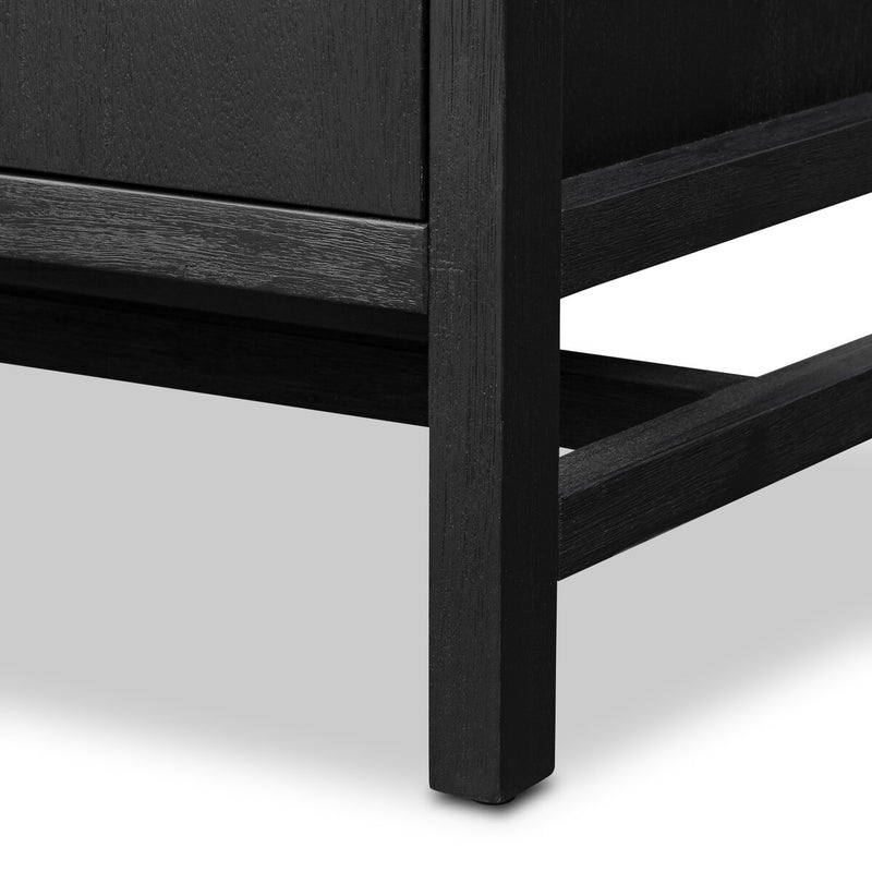 Sullivan Media Console - Black Acacia Veneer