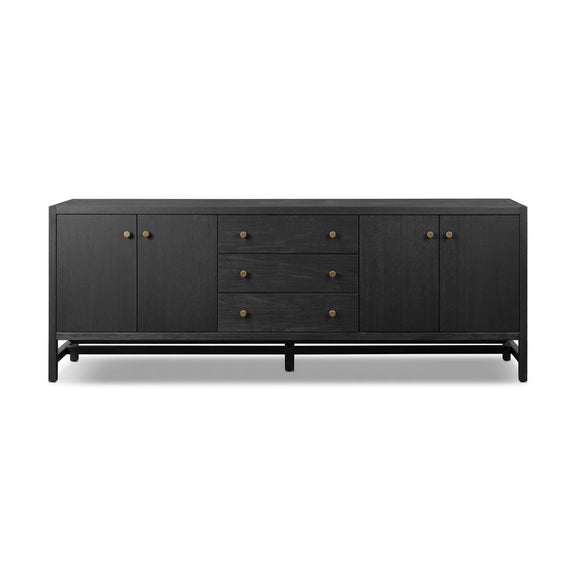 Sullivan Media Console - Black Acacia Veneer