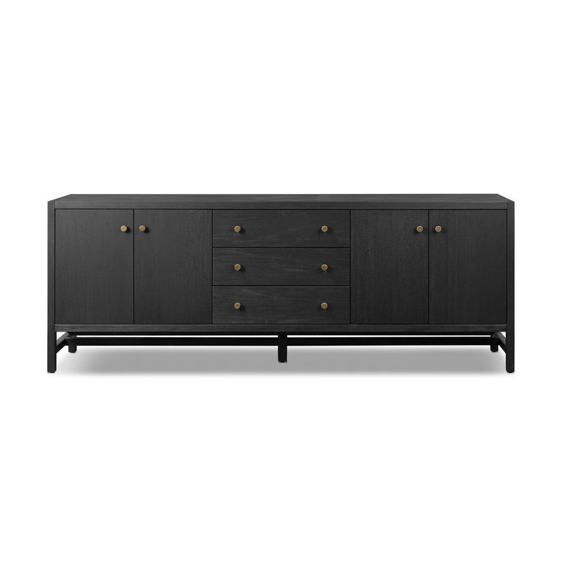 Sullivan Media Console - Black Acacia Veneer