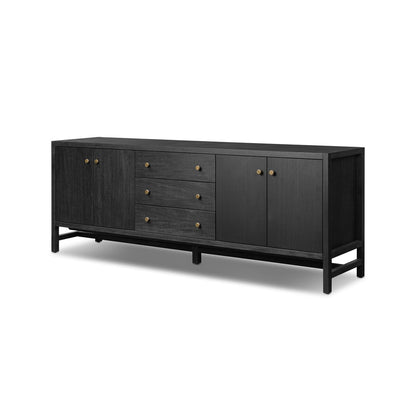 Sullivan Media Console - Black Acacia Veneer