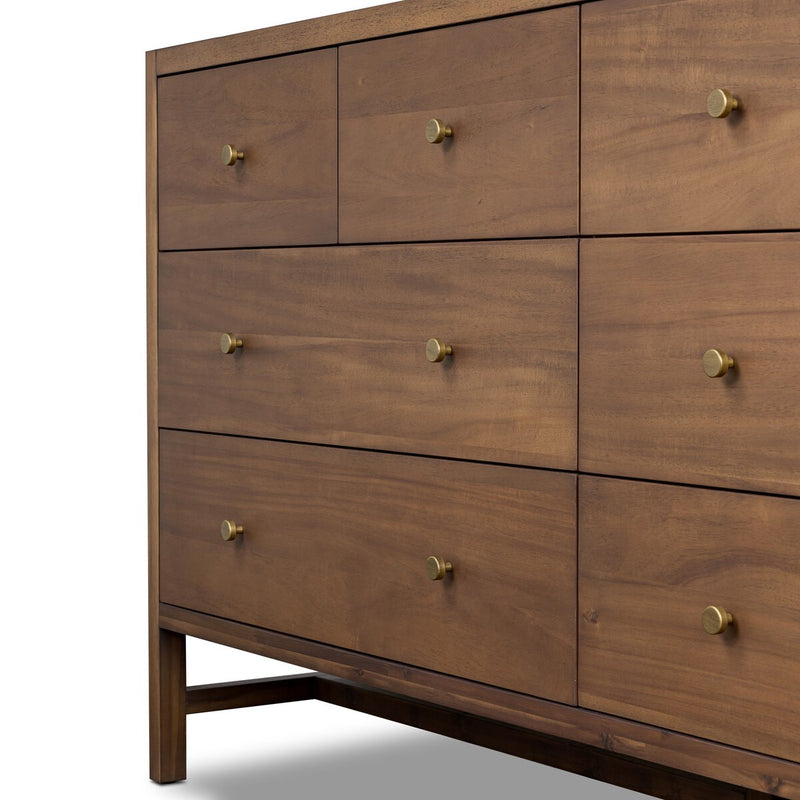 Sullivan 8 Drawer Dresser - Saddle Tan Veneer