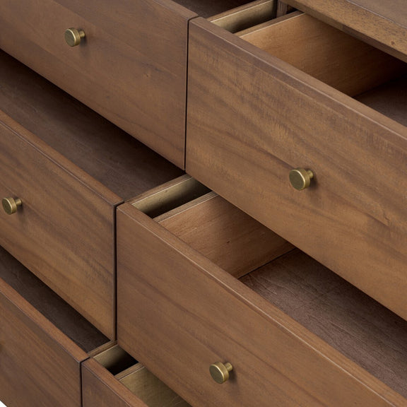 Sullivan 8 Drawer Dresser - Saddle Tan Veneer