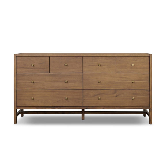 Sullivan 8 Drawer Dresser - Saddle Tan Veneer