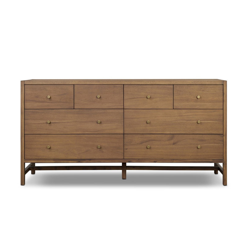 Sullivan 8 Drawer Dresser - Saddle Tan Veneer