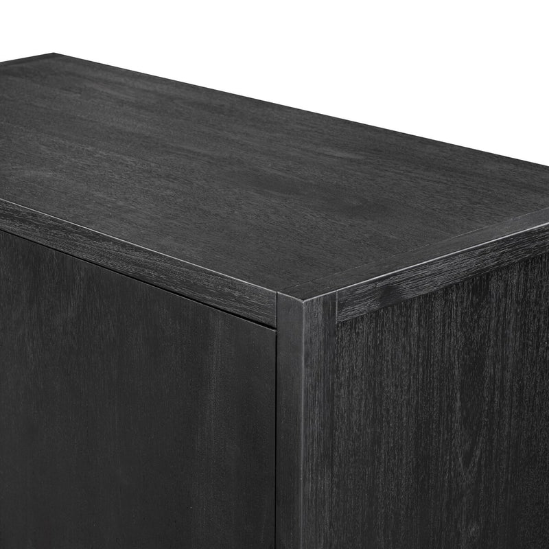 Sullivan Chest - Brushed Black Acacia Solid