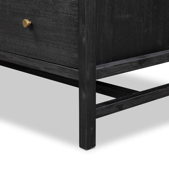 Sullivan Chest - Brushed Black Acacia Solid