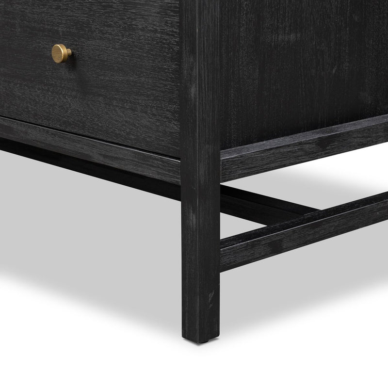 Sullivan Chest - Brushed Black Acacia Solid