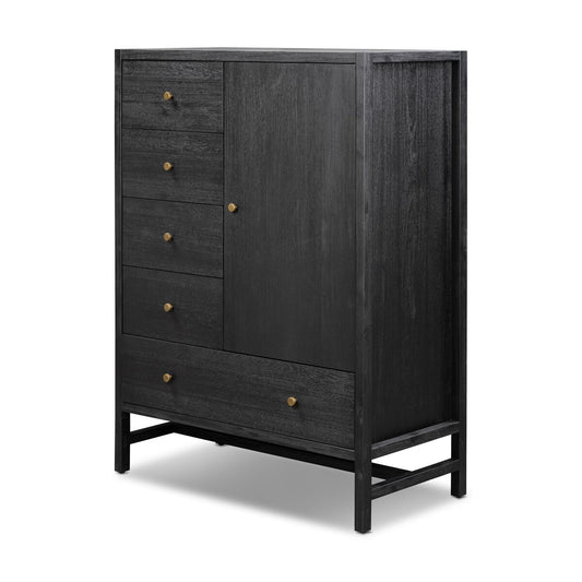 Sullivan Chest - Brushed Black Acacia Solid
