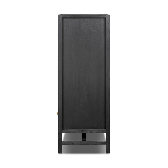 Sullivan Chest - Brushed Black Acacia Solid